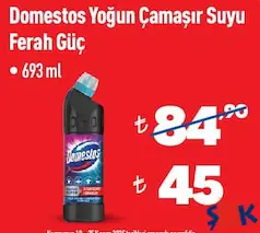 DOMESTOS YOĞUN ÇAMAŞIR SUYU 693 ML fiyat ve kampanya bilgisi